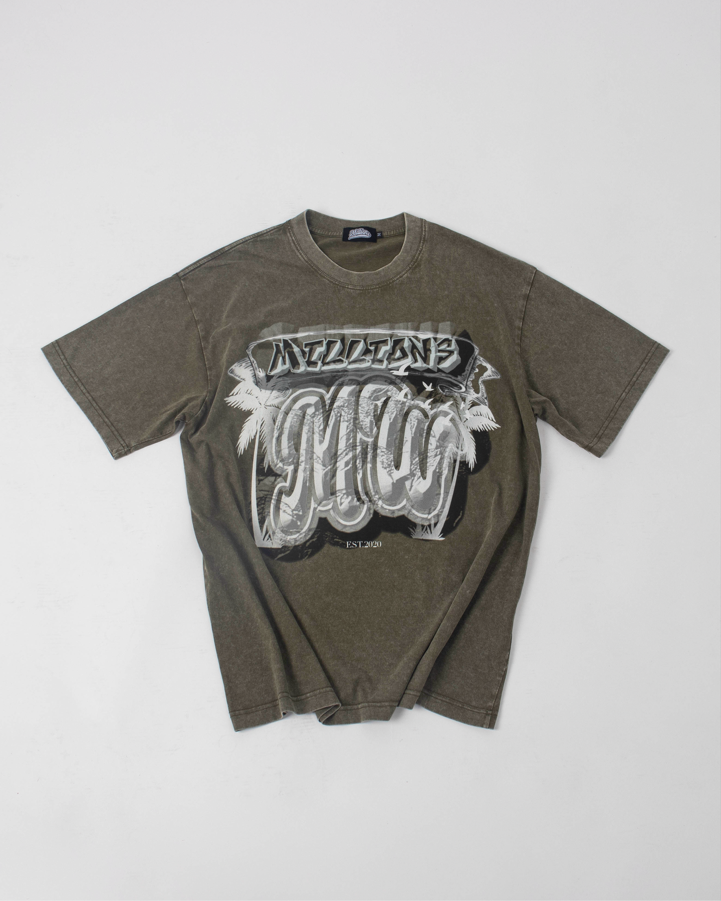 MW Carved In Stone T-Shirt - Moss Green