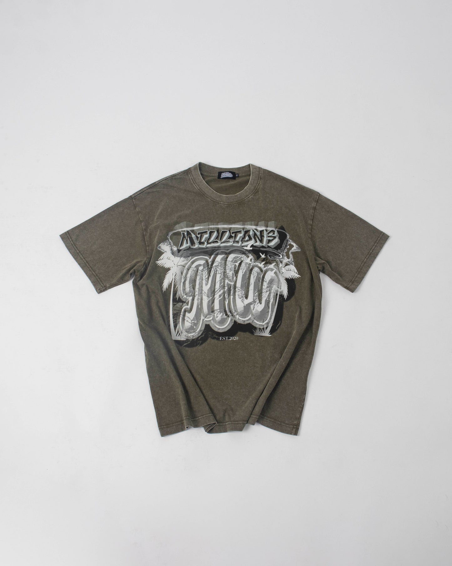 MW Carved In Stone T-Shirt - Moss Green