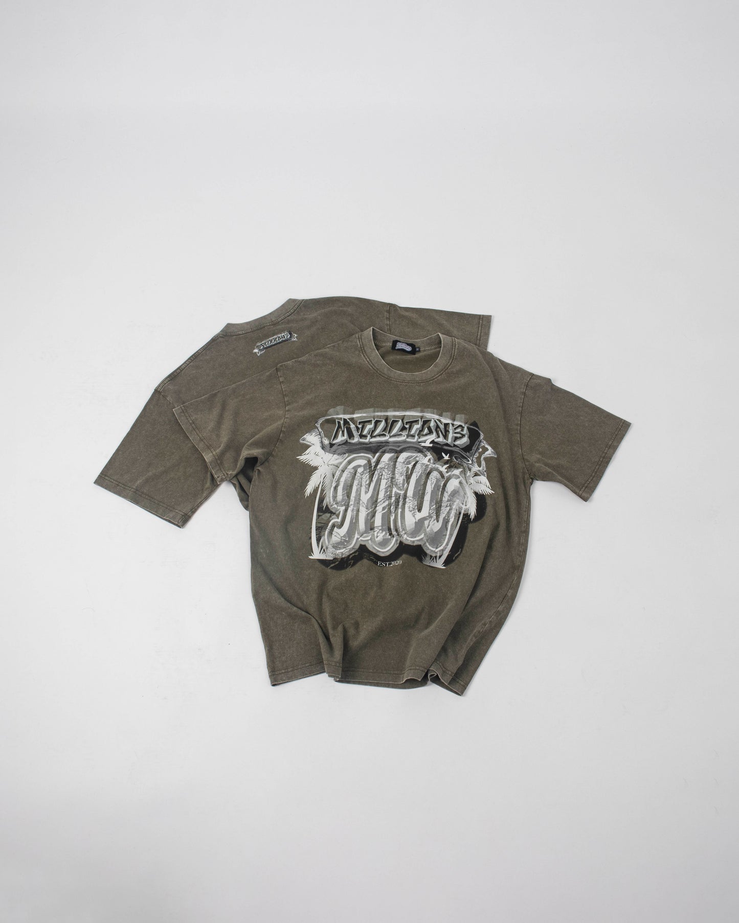 MW Carved In Stone T-Shirt - Moss Green